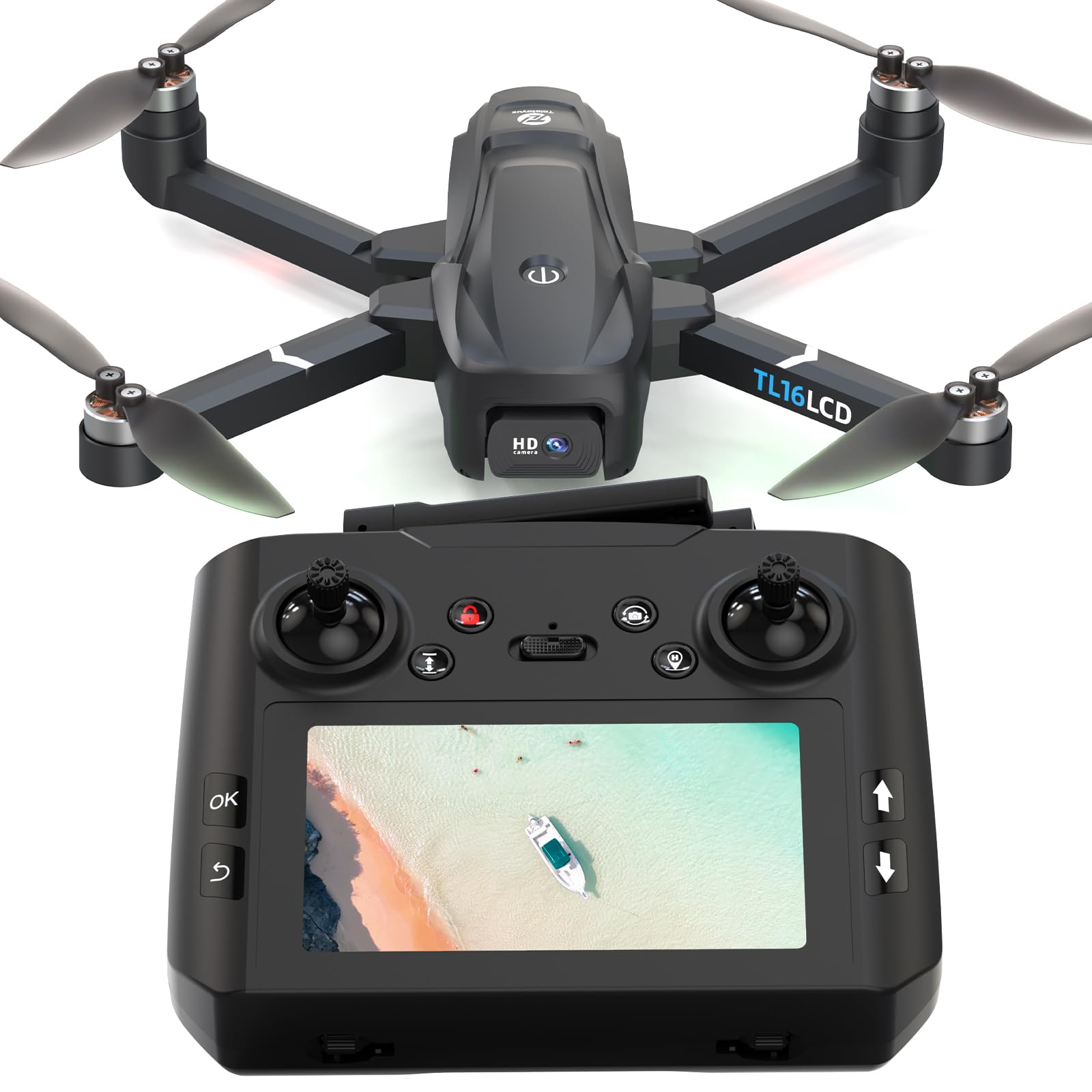 Amazon.com: Tolatoyus Drones with Camera for Adults 4K, GPS Drone